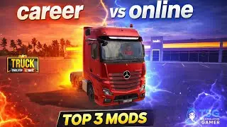 Truck Simulator Ultimate – Video | Top 3 Mods | career v/s online ⚡️