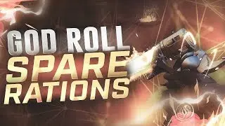 First time ever using this gun.. GOD ROLL Spare Rations! (Destiny 2)