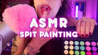 ASMR ✿ Spit Painting - ''I Paint Your Face!'' ​​🎨​💦​ ✿ pure mouth sounds ✿ visual trigger ✿