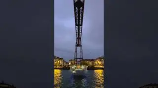 Unique Transporter Bridge #shorts #travel #transport #spain