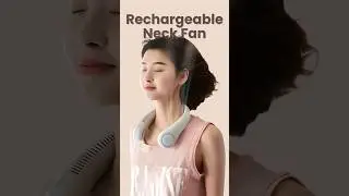 Portable Bladeless Rechargeable Neck Fan | Neck Fan for Kitchen #ytshorts #youtubeshorts