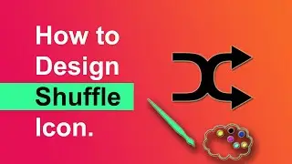 How to design or make a shuffle play icon in Photoshop for Music Player App Android Help | Java Help