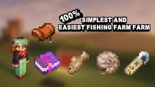 Minecraft EASIEST Fishing Farm 🎣 | Simple & Automatic (No Mods)