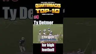 Ty Detmer Top-10 1990s QB College Football BYU #shorts