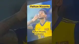 Pathum Nissanka Celebration #srilanakacricket #slcricket #pathumnissanka #cricketfans #viralvideo
