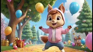 Squirrel&rsquo;s Nutty New Year Jump | Fun New Year & Animal Nursery Rhyme for Kids | Baby Learning Song
