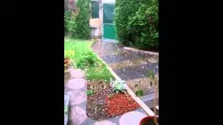 Orage 8 juin 2014 avec gr&ecirc;lons &agrave; Conflans Ste Honorine (Yvelines)