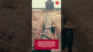 Installation process of protective baffles for ditch construction
