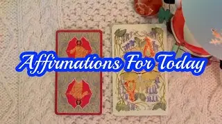Affirmations For Today:  Scripture card & Affirmation Quote