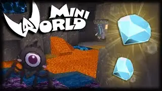 DIAMANTES, MARES DE LAVA E MASMORRAS PERIGOSAS!! - Mini World: Block Art