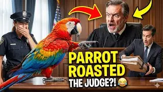 Talking Parrot VS Police Officer In The Court EveryOne Got Roasted Funny Compilation #talkingparrot
