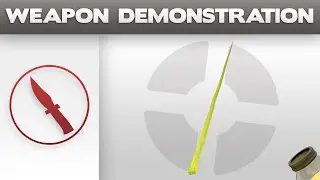 Team Fortress 2 - Retextured Weapon Demonstration : Golden Spy-cicle
