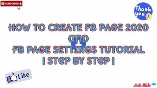 How to create FB page 2020 & FB page settings Tutorial | InstantReply | Edit FB Page | Step By Step