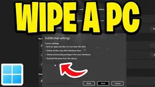 How To Wipe A PC