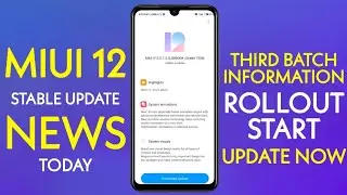 MIUI 12 NEW UPDATE ROLLOUT START TODAY | 13 NOVEMBER 2020 | THIRD BATCH | ALL DELAY UPDATE LIST 🙋