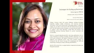IRMAn Talks by Richie Agarwal, PRM 26: Techniques for Scaling-up Businesses