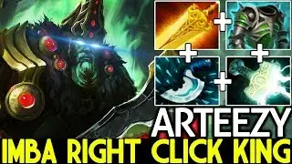 Arteezy [Wraith King] Imba Right Click King with AOE Damage Hard Game 7.22 Dota 2