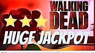 *** HUGE JACKPOT*** The WALKING DEAD slot machine MAX BET 75 Spins Bonus WIN!
