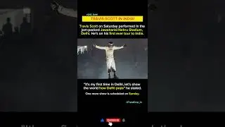 Travis Scott in India | Fans Lose It at JNS Stadium!#shorts #viralshorts