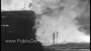 1934 Chicago Stock Yard Fires archival footage   PublicDomainFootage.com