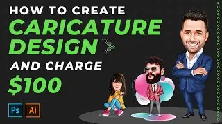 How to design Caricature Human Vector Portrait Illustration in Adobe Illustrator