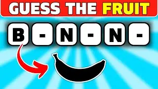 Guess the Fruit & Vegetable Without Vowels ✅🍓| Easy, Medium, Hard, Impossible 🤯