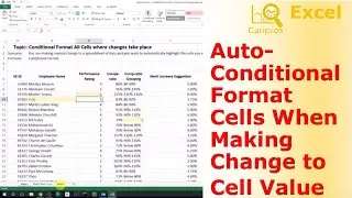 Conditional Format Cells Automatically When You Change Cell Content
