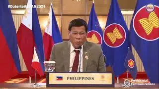 PRRD&rsquo;s Intervention at the 39th ASEAN Summit (Speech) 10/26/2021