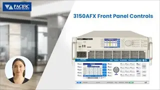 How to program AC Power Source output settings using the front panel