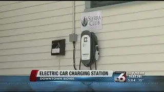 Electric vehicle charging station available in downtown Boise