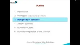 Lecture 4 - 3: Multiplicity of Solutions (Robotics UTEC 2018-1)