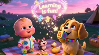 Burger Picnic With Little Baby 🍔👶 | Fun Outdoor Song for Kids | Playful Nursery Rhyme