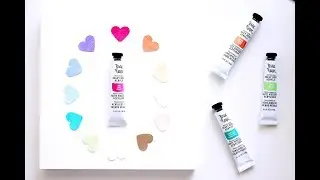 Brea Reese Acrylic Paints - Pastel Set Swatches - Review