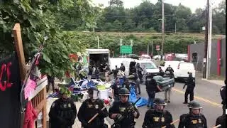 Federal authorities break up Occupy ICE camp in Portland