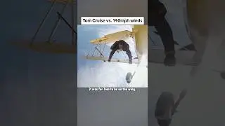 There is no CGI in this video. Tom Cruise is fighting 140mph winds in the new Mission Impossible