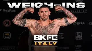 BKFC 73 ITALY on DAZN Weigh-In | LIVE!