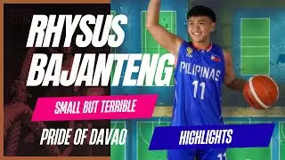 RHYSUS BAJANTENG, SMALL BUT TERRIBLE, PRIDE OF DAVAO #chogmoral #jmsanoria #mattcayetano #coachjess