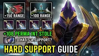 WTF +108 Perma INT Hard Support Silencer 100% Pure Glaives Max Range Free Hit Dota 2