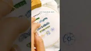 🧵Circle Buttonhole Stitch Tutorial for Beginners ✨