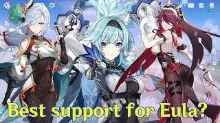 C0 Shenhe vs C6 Rosaria | Best support for Eula?