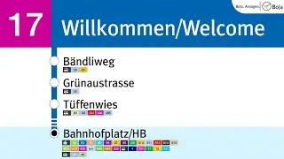 VBZ/ZVV Ansagen I 17 Werdhölzli - Bahnhofplatz/HB I BoJa Ansagen