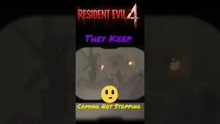 Resident Evil 4 The Village Zombies Are Nonstop #residentevil4remake #gameplay #shorts #zombie