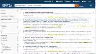 Searching Dockets and Court Documents on Westlaw