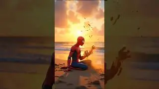 Sand Art Showdown: Superheroes Fight for Love!#marvel # avengers #spiderman #mcu#shorts#dc#ironman