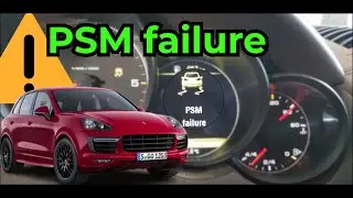 ⚠️ PSM failure ⚠️ Start/stop mode deactivated ⚠️ Chassis system fault - Porsche Cayenne