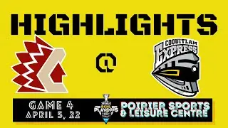 Chilliwack Chiefs at Coquitlam Express game 4 highlights April 5, 2022