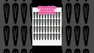 Black hair Snap Clips #10#pieces#hair#accessories link:  