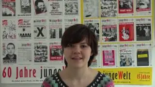 70 Jahre junge Welt: Gru&szlig;wort von Marina Jakob