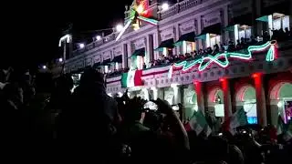 Grito viva Mexico Xalapa 2017