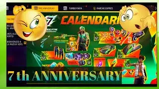 7th anniversary calendar 🗓️ free fire 😱full explain#2